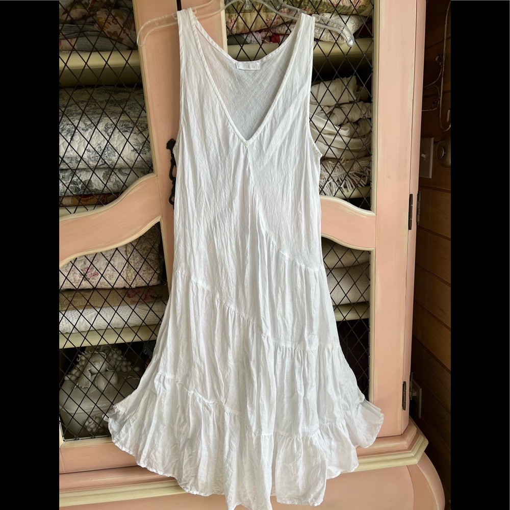 CP Shades Linen V-neck Dress